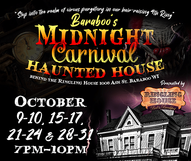 baraboo's midnight carnival haunted house