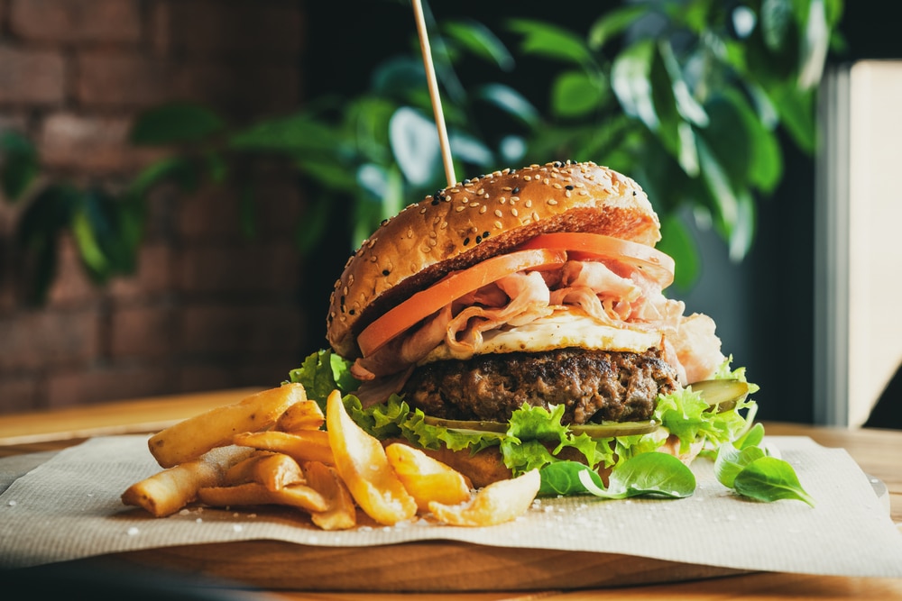 Baraboo Restaurants, photo of a burger 