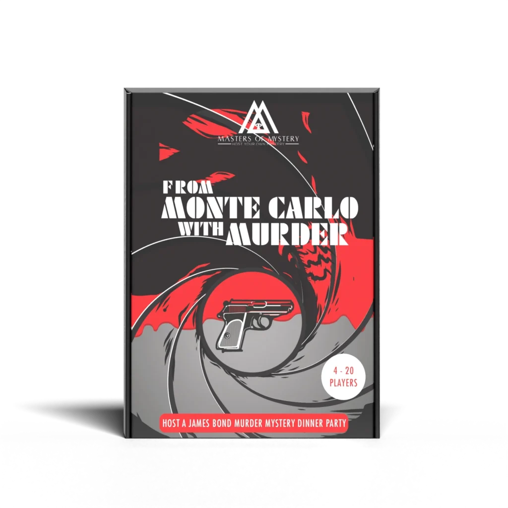 From Monte Carlo with Murder - Mystery Dinner 17 James Bond Art - From Monte Carlo with Love