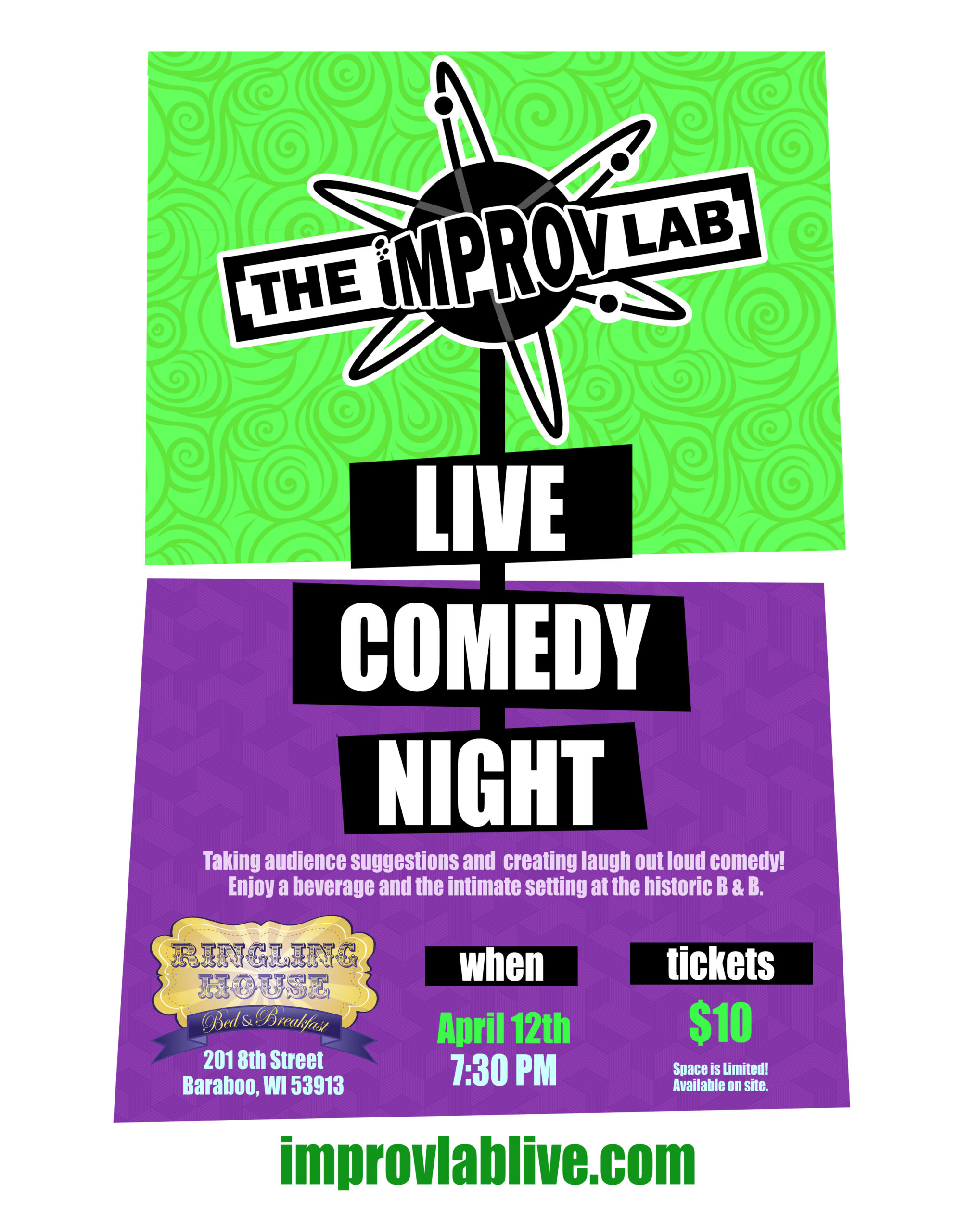 Improve Comedy Lab at the Ringling House Bed & Breakfast
