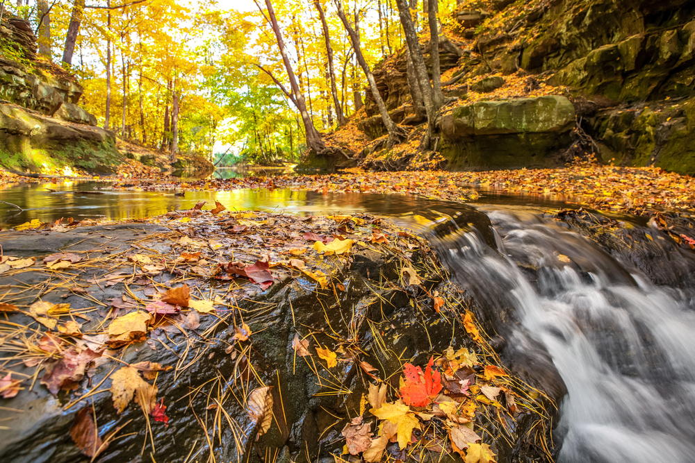 Take a hike outdoors on your Romantic Wisconsin Getaways near Baraboo.